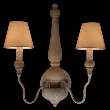Настенный светильник 2*Е14 10420W коричневый/белый Countryside LOFT IT