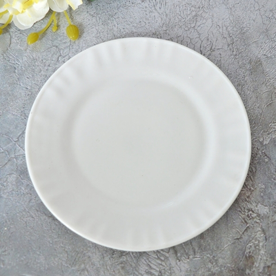Тарелка мелкая 15,5см WHITE (тонк.) стеклокерамика (99250)