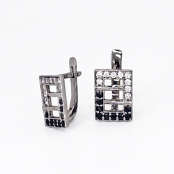 Серьги из белого золота 41360