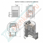 Печь для бани Эверест Ковка 24 (280) закрытая каменка