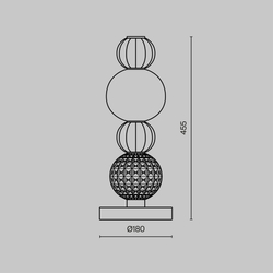 Настольный светильник Maytoni MOD301TL-L18CH3K