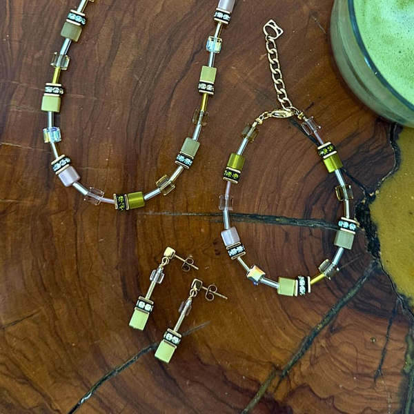 Браслет Coeur de Lion Olive-Yellow 2838/30-0901
