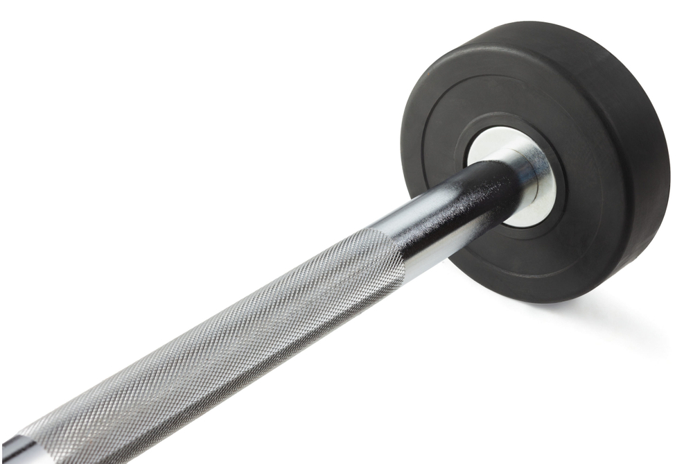 Штанга неразборная обрезиненная 30 кг. Прямой гриф. VictoryFit VF-DX4300