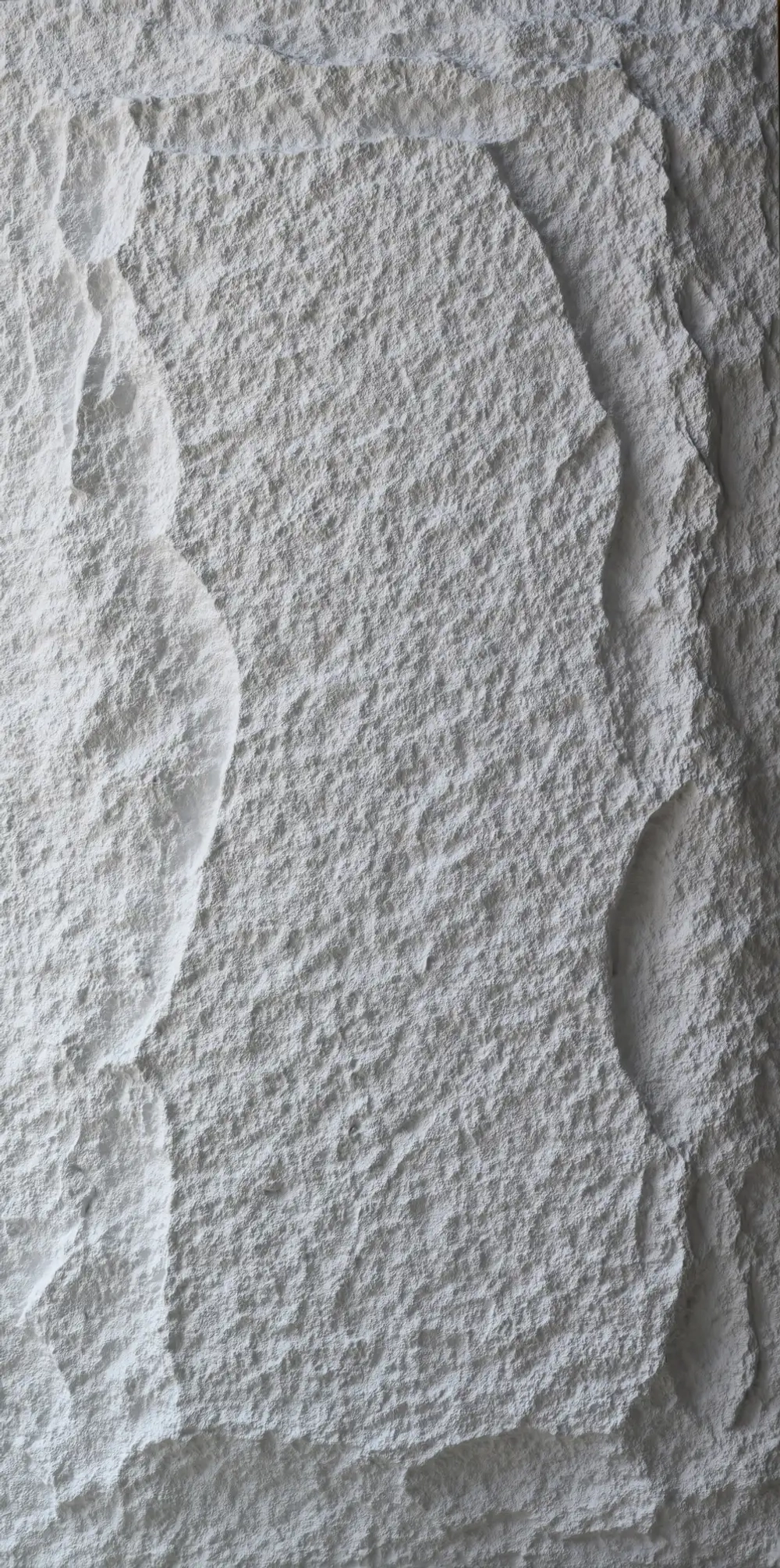 Полиуретановая панель под камень, Белый / 5 SM PU STONE PANEL-Mushroom Stone 1-White 1200х600х50 мм