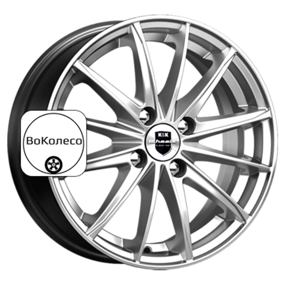 6x15/4x100 ET50 D60,1 Пойнт Бланк-оригинал (KC884) Дарк платинум K&K