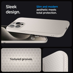Чехол Spigen LIQUID AIR iPhone 15 PRO MAX NATURAL TITANIUM