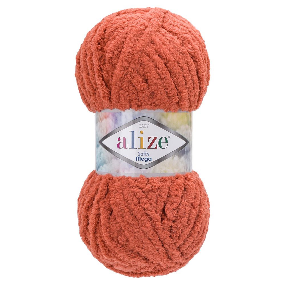Пряжа Alize (Ализе) Softy Mega / уп.5 мот. по 100 г, 70м, 691 терракотовый