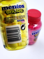 MENTOS Кислыы лимон и клубника набор освежающих пастилок с витамином С (2 шт. по 49 г) 98 г (Турция)