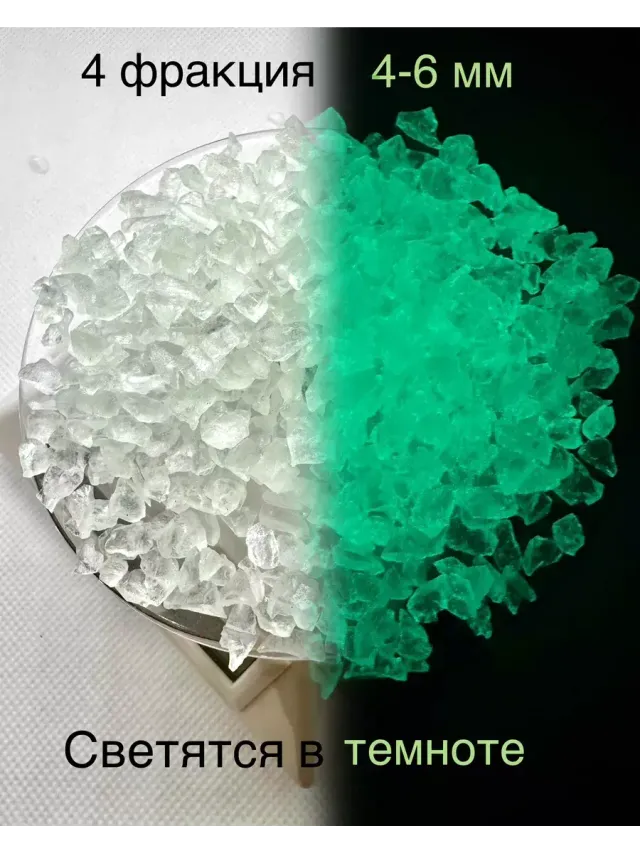 СТЕКЛЯННАЯ КРОШКА ЛЮМИНЕСЦЕНТНАЯ 4 фракция