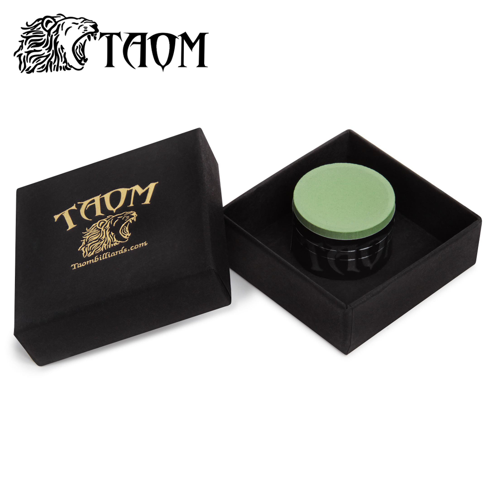 Мел бильярдный "Taom V10 Chalk" Green в индивидуальной упаковке 1шт.