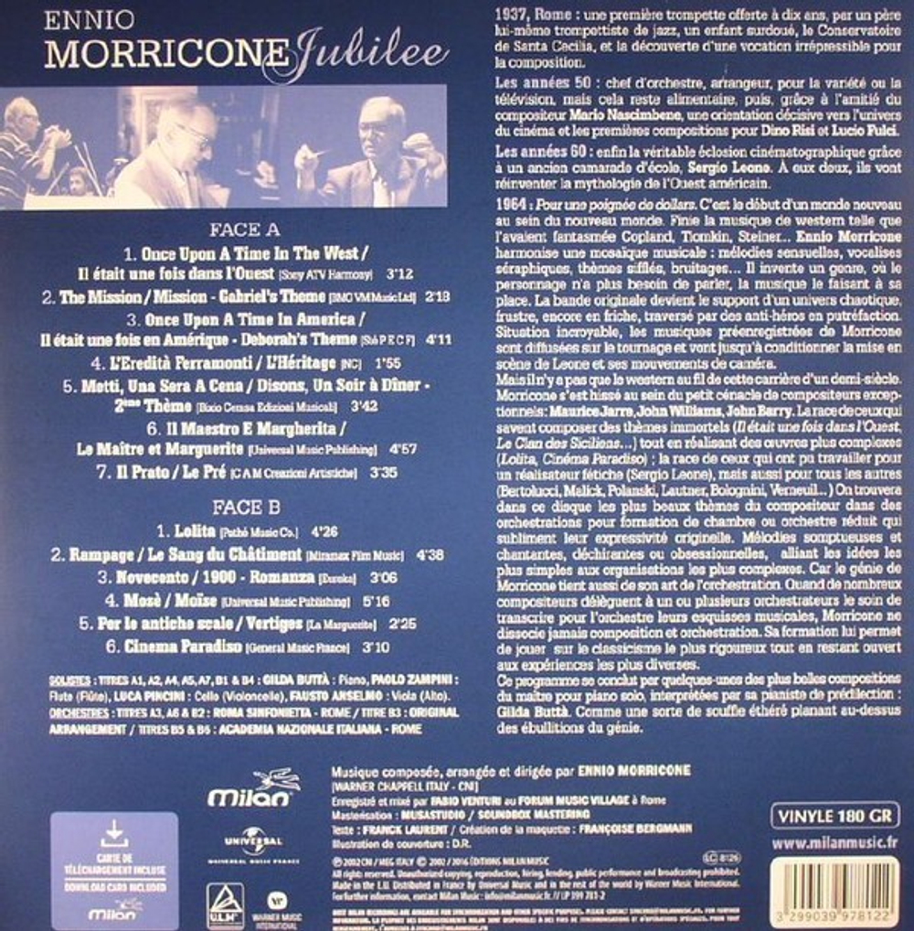 Ennio Morricone / Jubilee (LP)
