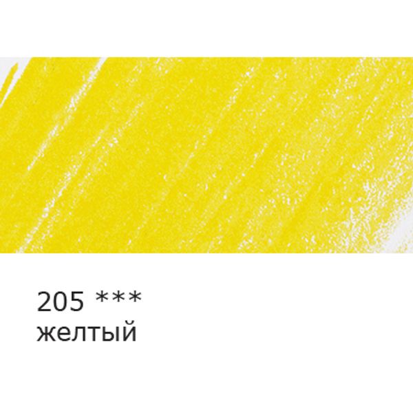 Карандаш цветной заточенный, 6 шт, 205 желтый, Vista-Artista INTENSE VICP