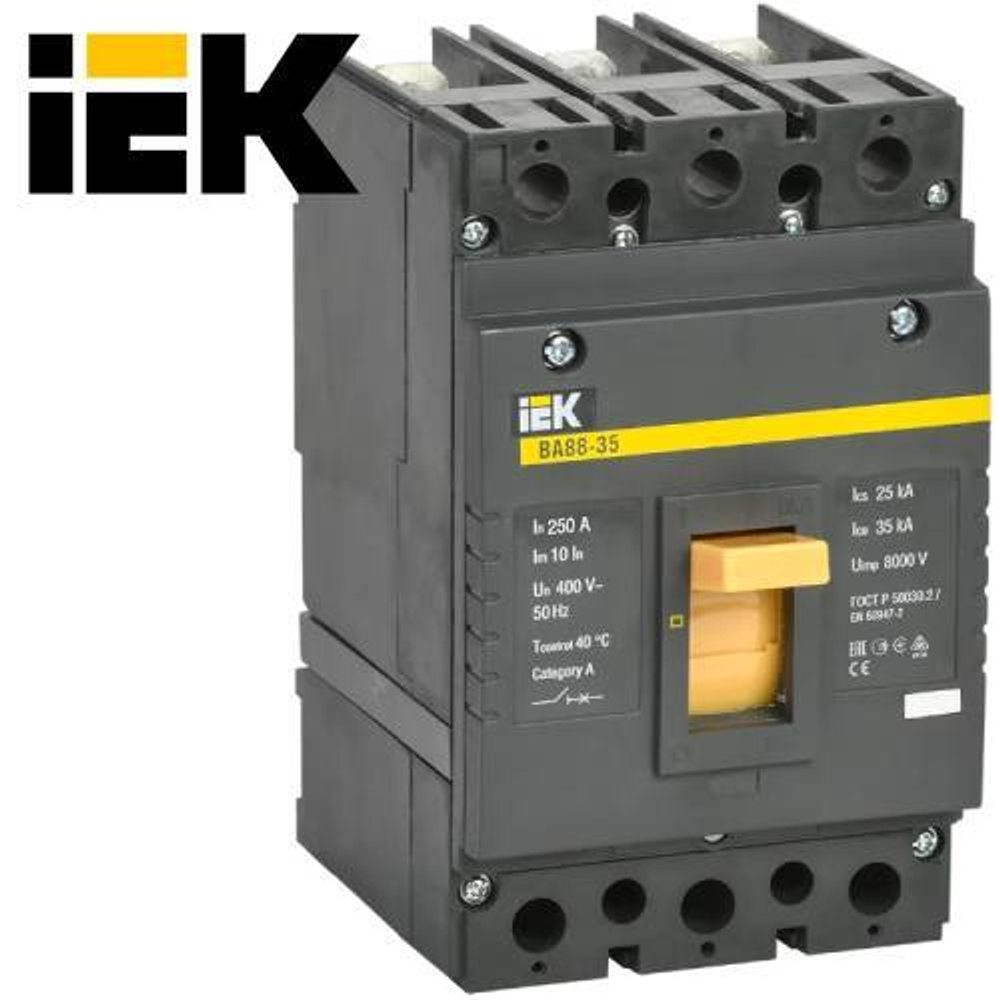 Автоматический выключатель IEK ВА88-35, 3-Р 250А, 35КА