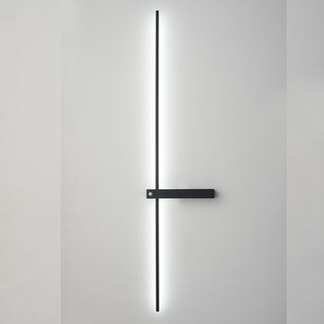 Бра 9W 3000К/4000К/6000К CLT 077W1000 BL чёрный Slender Crystal Lux