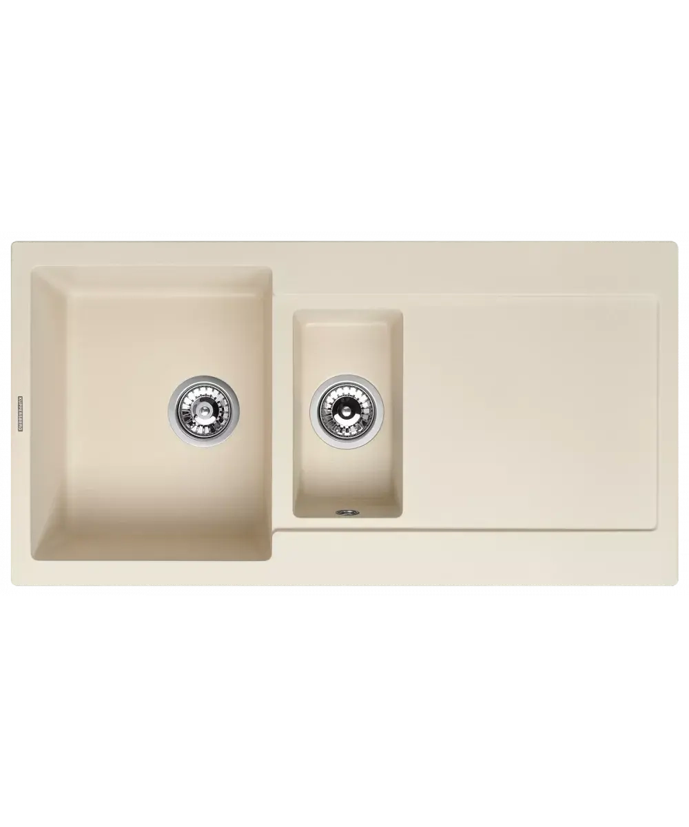 Кухонная мойка Kuppersberg MODENA 1,5B2D ECRU фото 