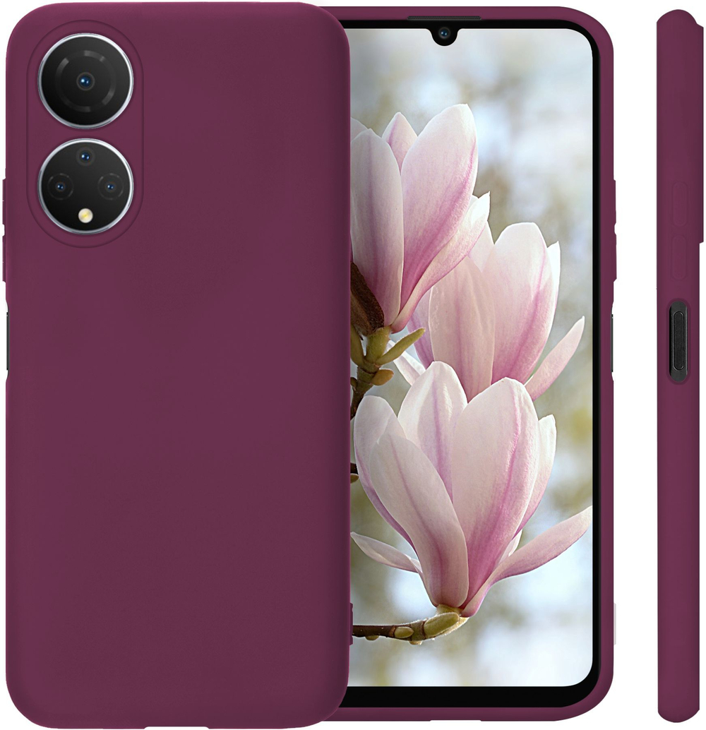 Мягкий Soft Touch чехол из силикона для HONOR X7 (не 7a,7b,7c) с бархатной подкладкой