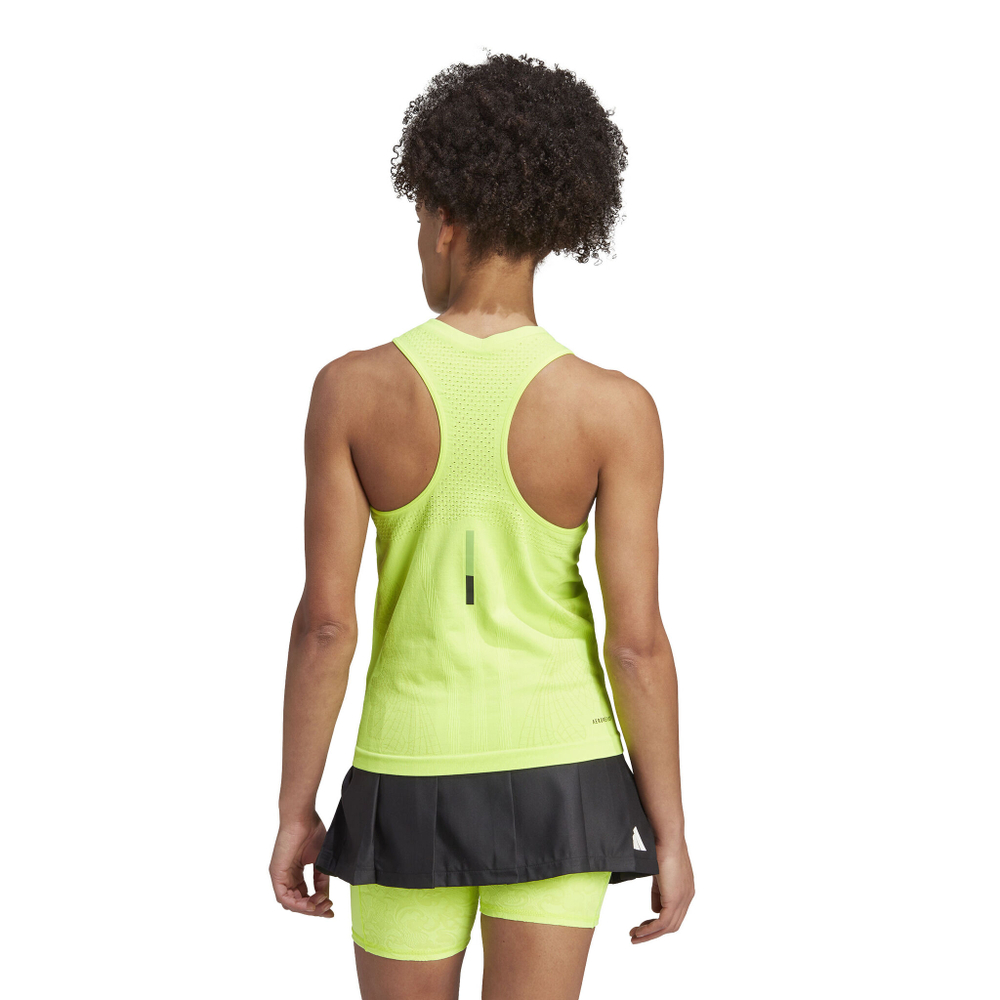 Женская теннисная майка adidas Pro Y-Tank Top Women - Neon Yellow