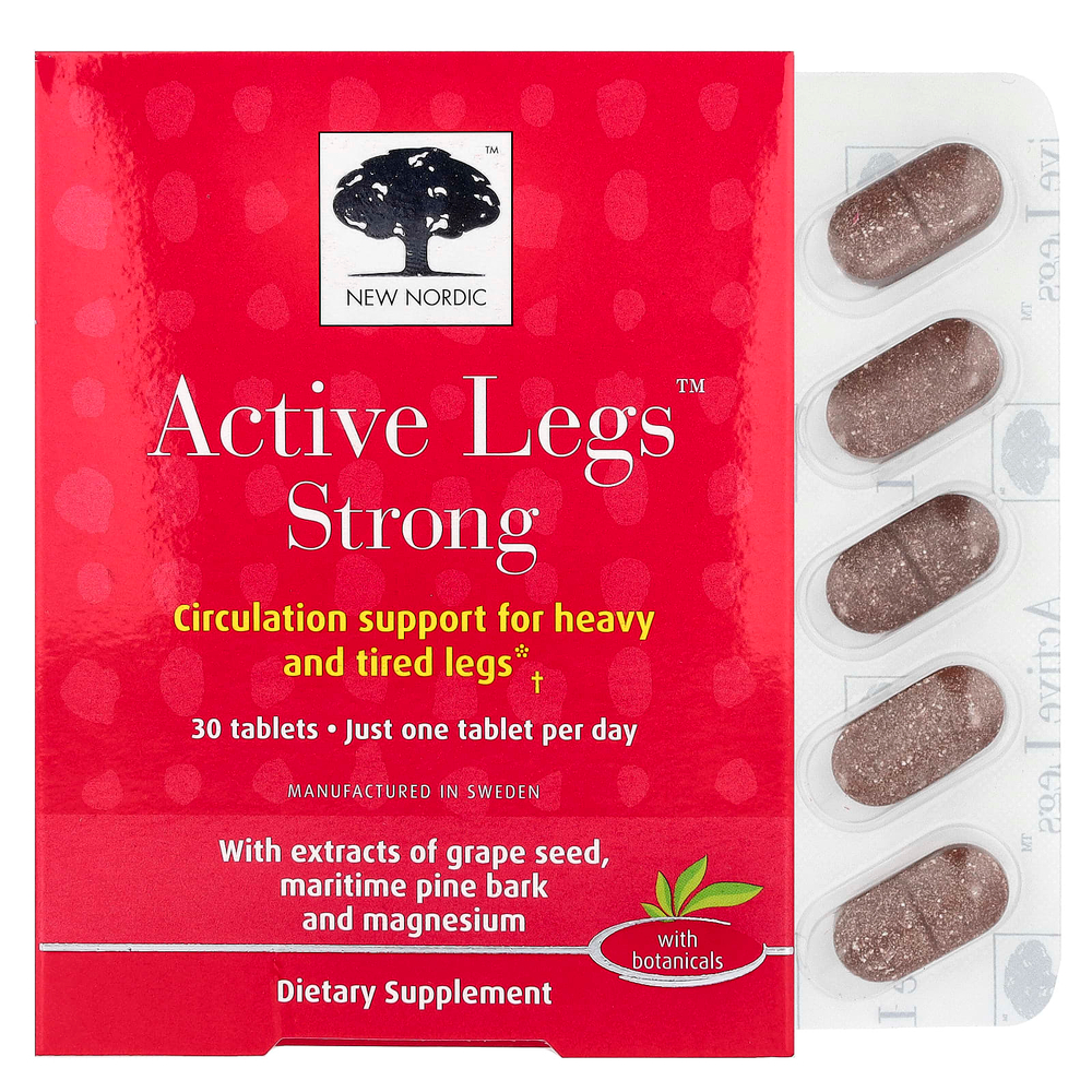 New Nordic, Active Legs™, Strong, 30 таблеток