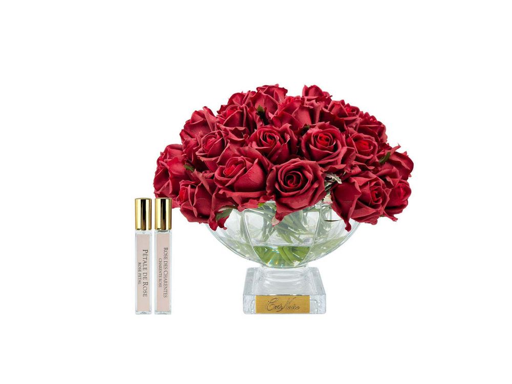 Букет ароматический Centerpiece Magenta Rose Buds &amp; Silver