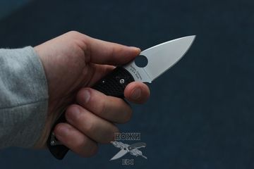 Складной нож Spyderco Native 5 C41PBK5 c клинком из стали CPM-S30V, рукоять FRN
