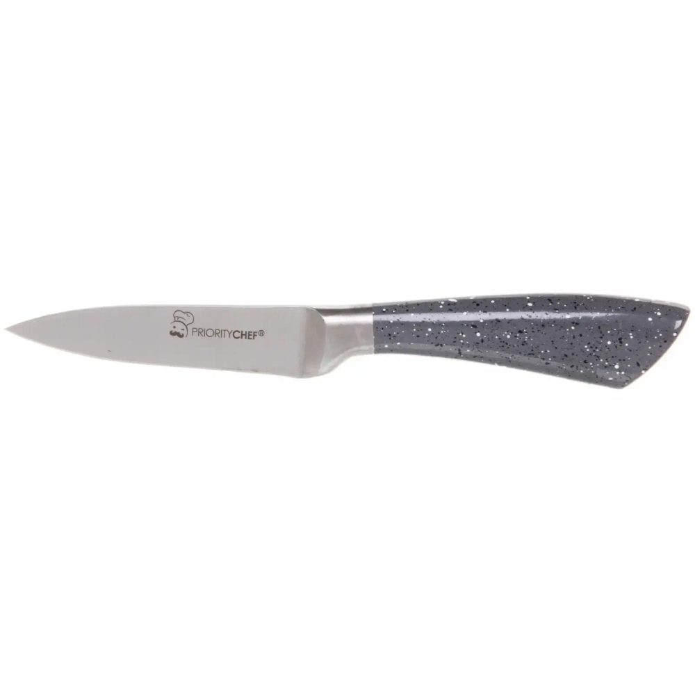 Нож кухонный «Бест» овощной серая крошка 3,5»✦