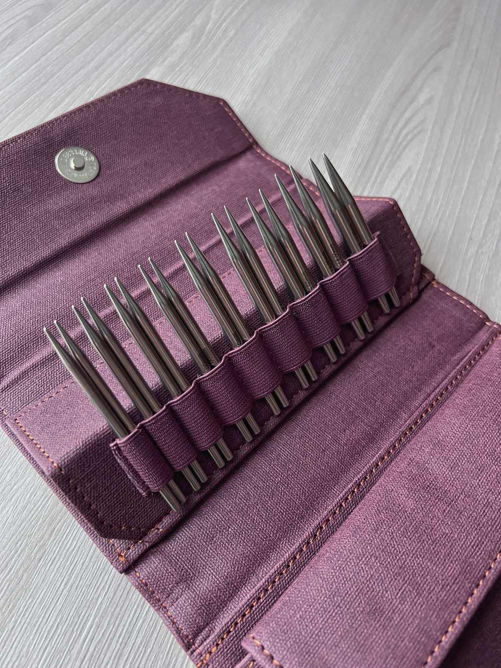 Набор съемных укороченных спиц 9см/5пар Flight Mini Maroon Lykke