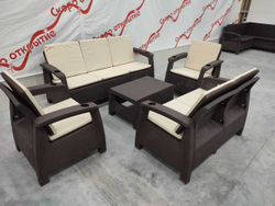 Обеденная группа под искусственный ротанг YALTA COMPANY SET