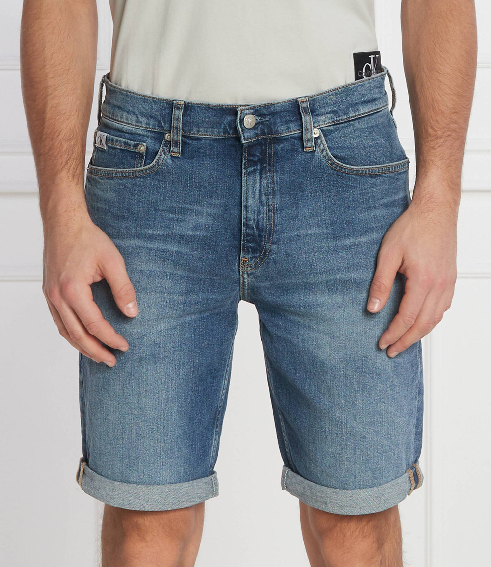 Джинсовые шорты CALVIN KLEIN JEANS - голубой(J30J324874)