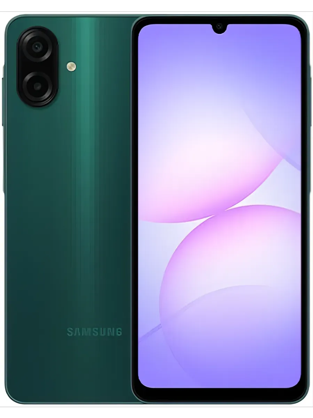 Смартфон Samsung Galaxy A07 4/64ГБ, Dual nano SIM, 6.7", 5000 мАч, Green (Зеленый)