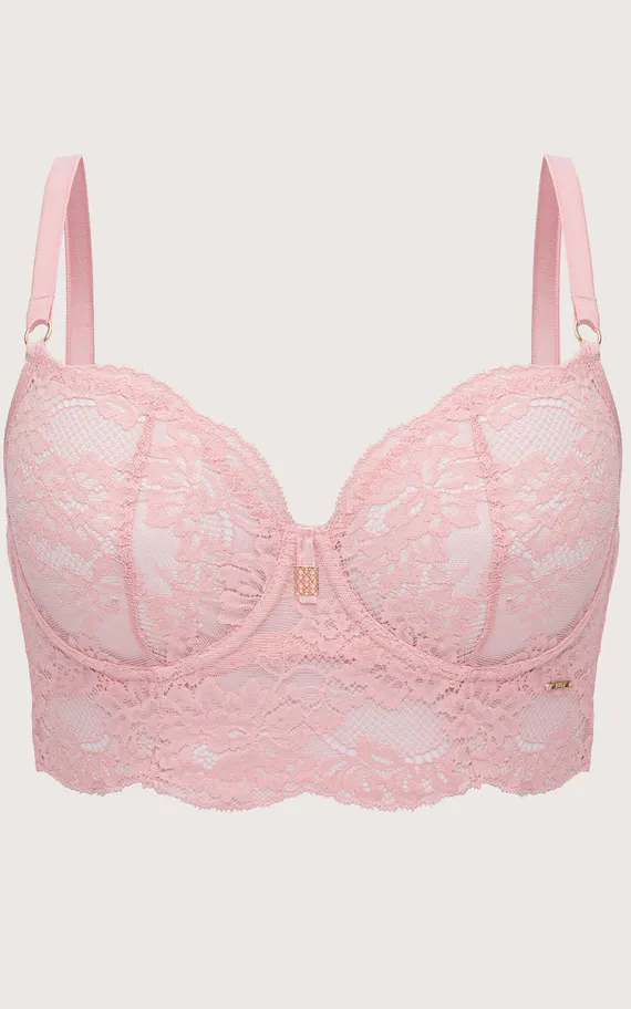 Бюстгальтер Powder Whisper M Longline Pink