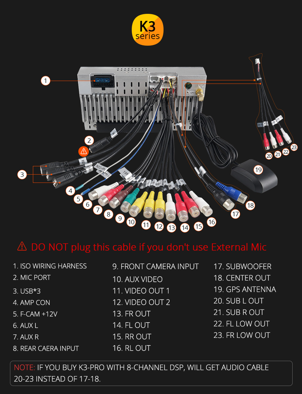 Установочный комплект универсальный  2DIN  KUBERG OL-1008-Q