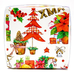Упаковка для печенья и пряников 200*200*35 мм (XMAS)