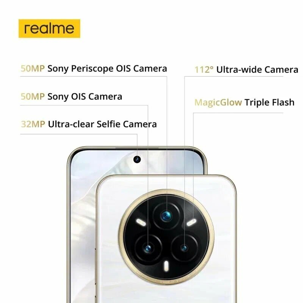 Смартфон Realme 14 Pro Plus 8/256 GB, 2 Nano SIM, Ростест, Suede Grey