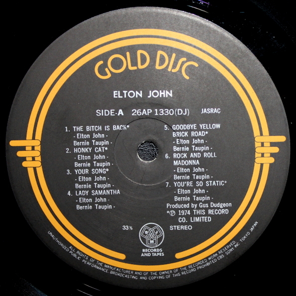 Elton John / Gold Disc (LP)