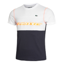 Мужское теннисное поло Lacoste T-Shirt Men - White, Blue