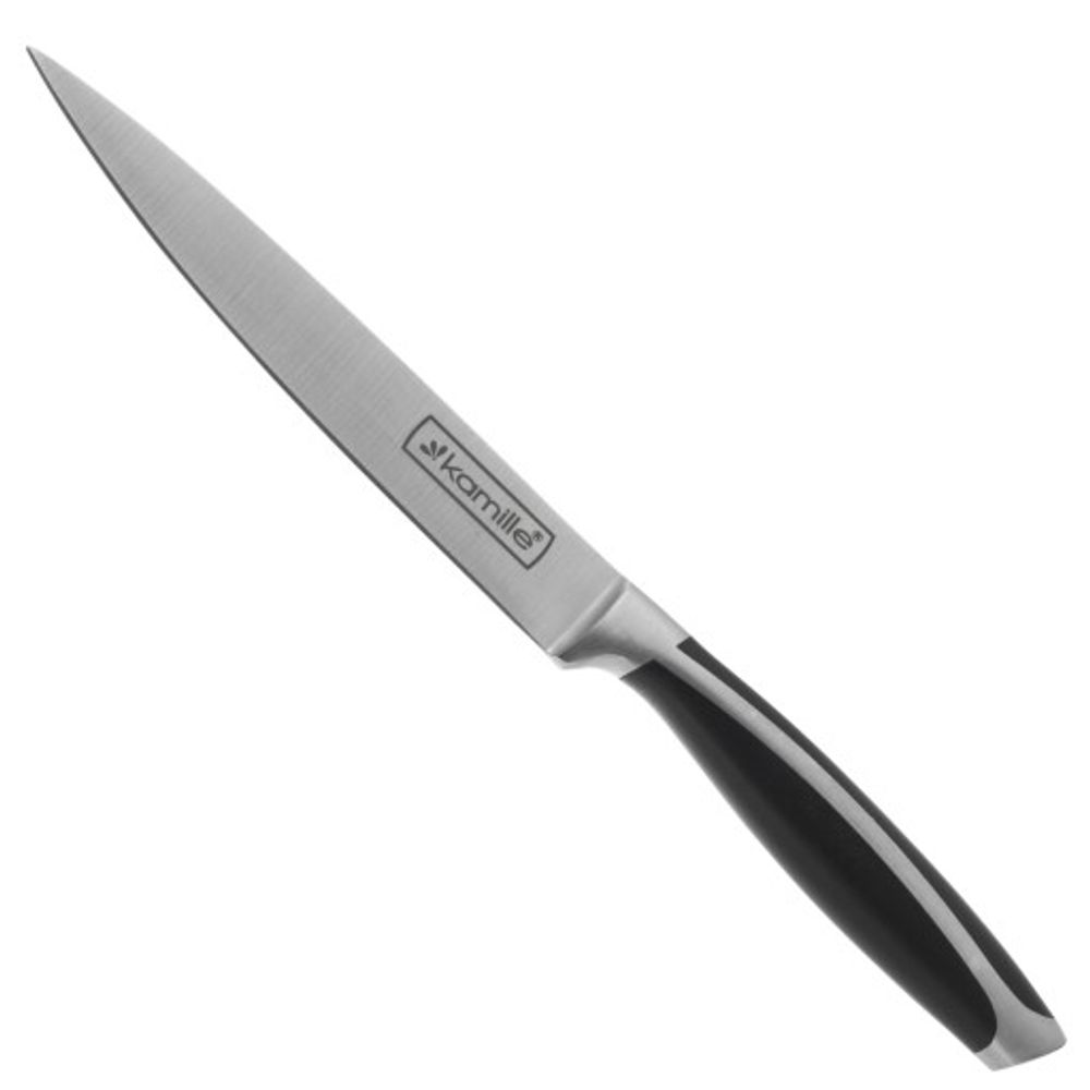 Нож для мяса из нержавеющей стали с ручкой из ABS (лезвие 20см; рукоятка 13см)(х72)