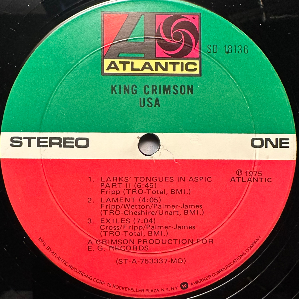 King Crimson - USA (США 1975г.)
