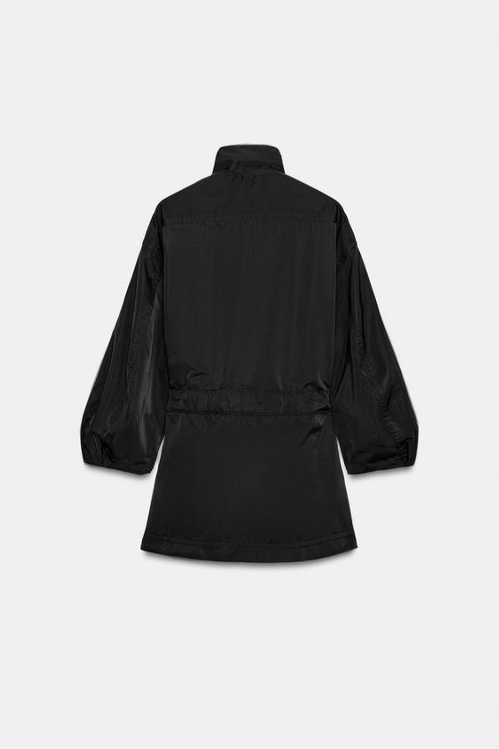 ZARA КУРТКА С ПОЯСОМ — ZW COLLECTION, ЧЕРНЫЙ