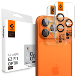 Стекло камеры Spigen OPTIK PRO GLAS.TR ”EZ FIT” 2шт. для iPhone 14 PRO/ MAX / 15 PRO / MAX / 16 PRO / MAX / 17 PRO / MAX ORANGE