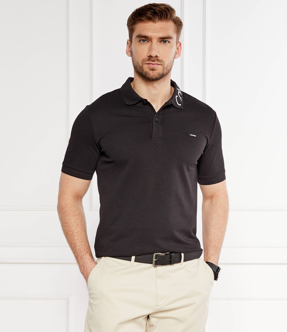 Поло Pique Embroid Calvin Klein - черный(K10K112467)