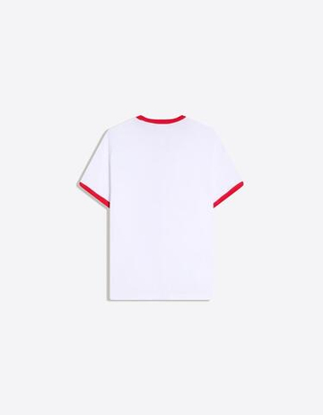 BERSHKA Футболка оверсайз с коротким рукавом Paul Frank, экрю
