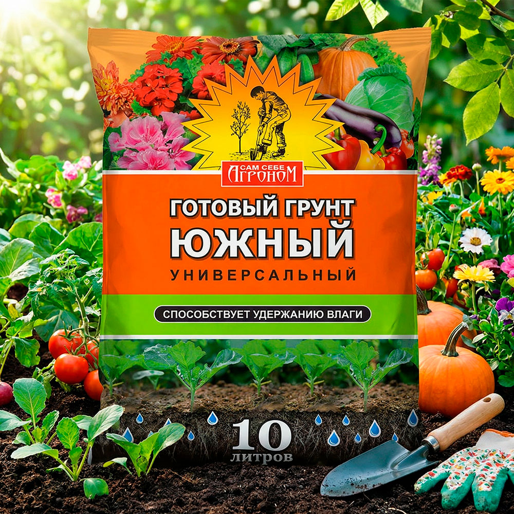 Грунт 10л Южный, Сам Себе Агроном