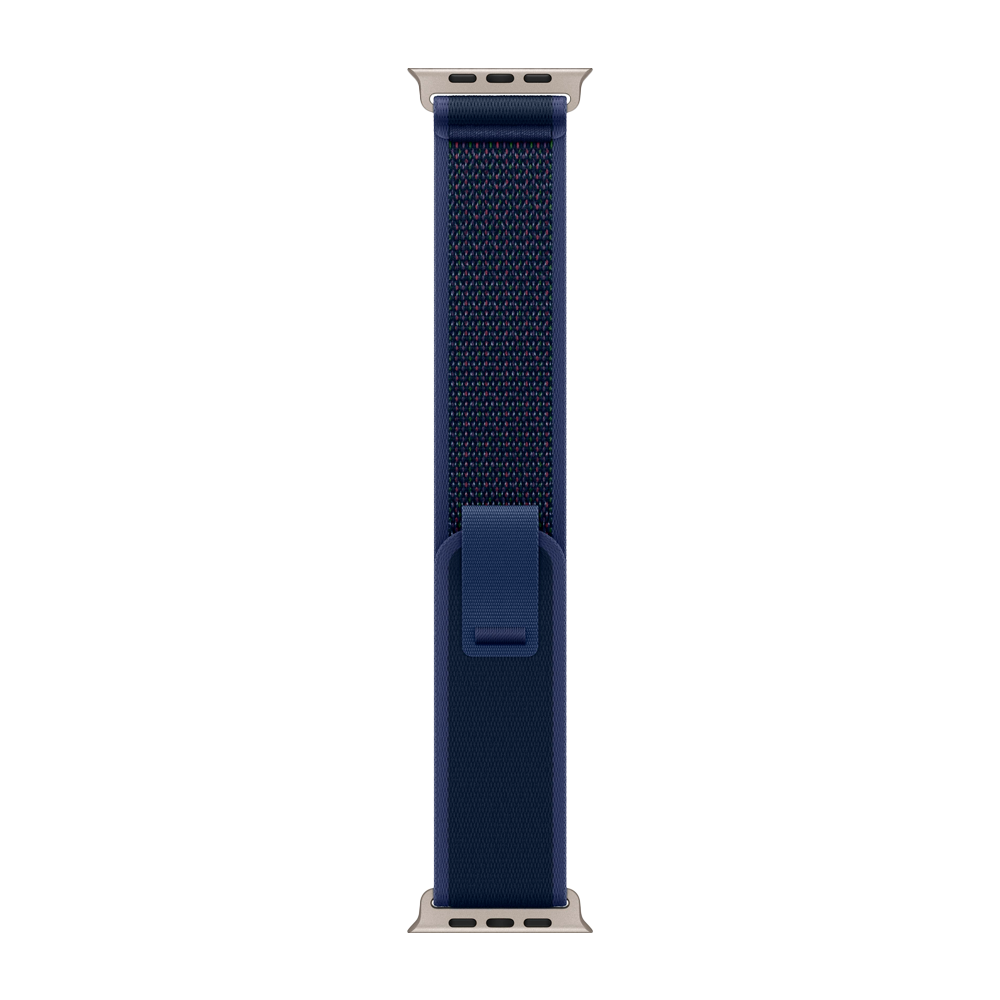 Умные часы Apple Watch Ultra 2 (2024) GPS + Cellular, 49mm, Natural Titanium Case with Blue Trail Loop S/M, (Синий)