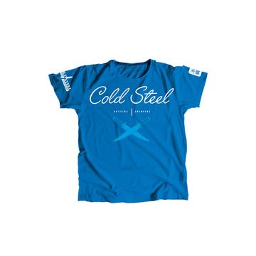 Футболка женская Cold Steel TK3 Cursive Blue Tee Shirt Wo