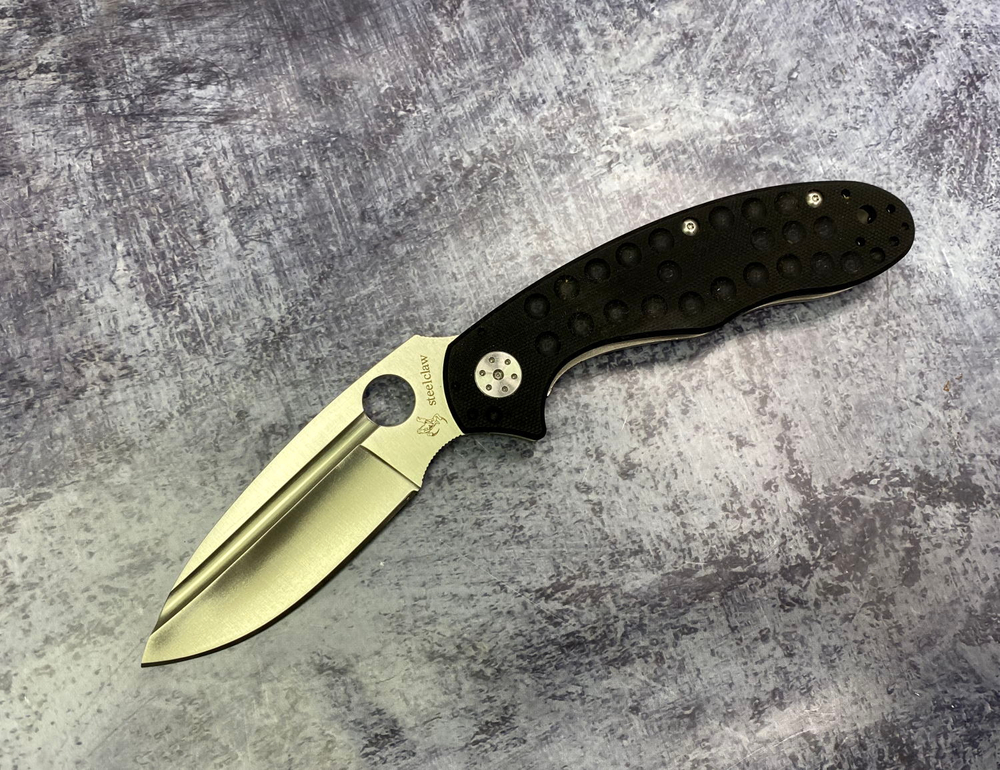 Нож складной, сталь 9Cr18MoV, рукоять G10 и титан, C151G