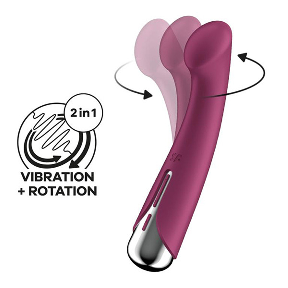 Сливовый вибратор для G-точки 17см Satisfyer Spinning G-Spot 1