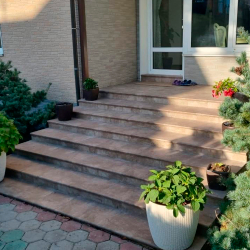 Ступень угловая клинкерная флорентинер WESTERWAELDER KLINKER ATRIUM 31140 GRAU-BRAUN 320х320х9,5 мм