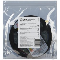 Светодиодная лента ЭРА LRCOB-352-8-12W/m 8mm 24V 6500K 3 years холодный белый 5м | Светодиодные ленты COB 24В 3 года