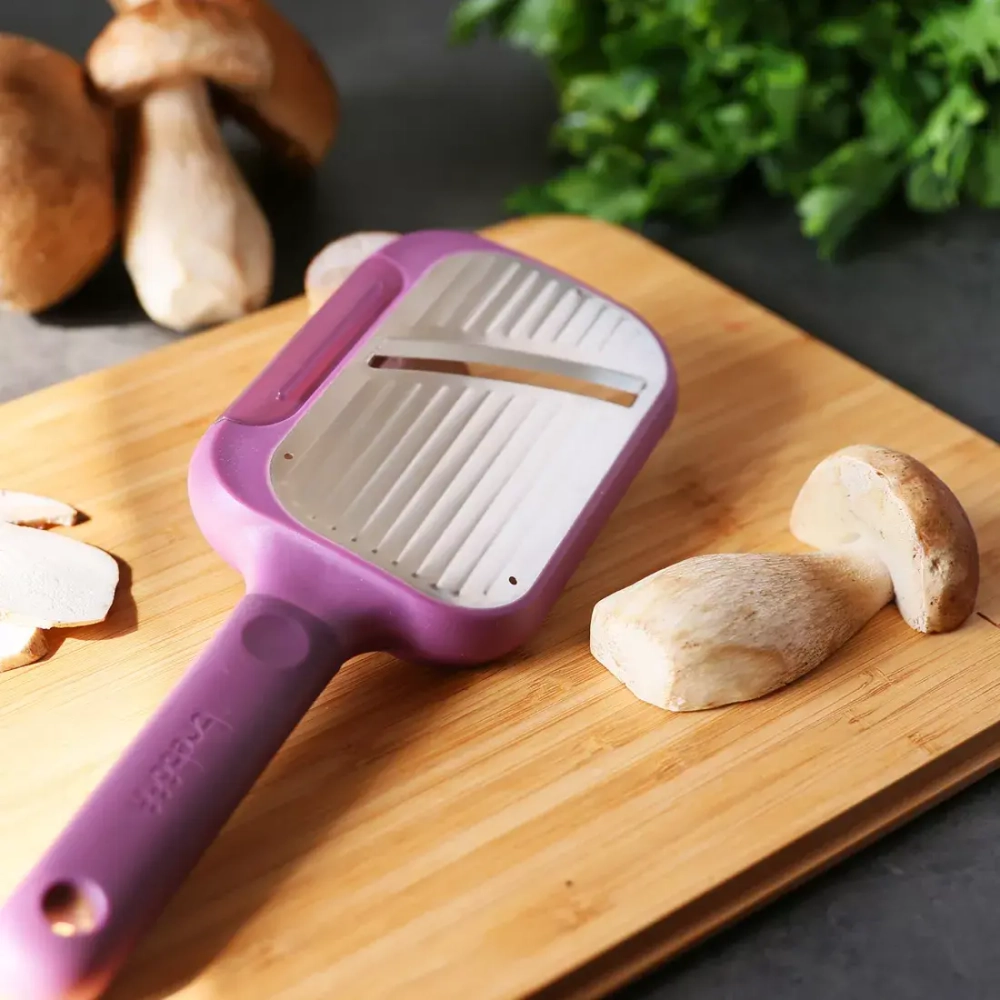 Терка и овощечистка 2-в-1 25см Trebonn Kitchen Tools фиолетовый