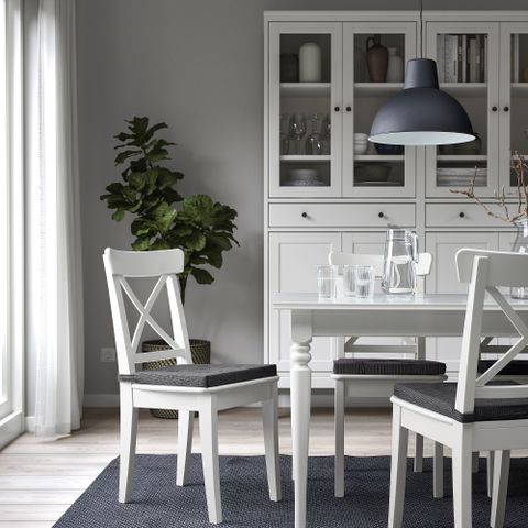 Подушка на стул IKEA JUSTINA (ЮСТИНА), Черный, 42 / 35х40х4 см